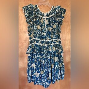 Ulla Johnson Endah Ruffled Printed Playsuit